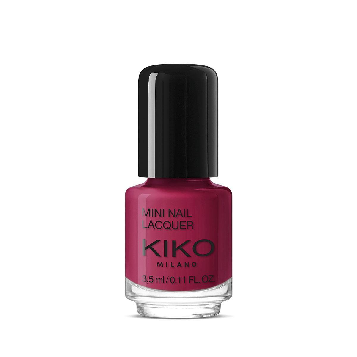 Gooi jij ook je nagellak weg nog voor het flesje leeg is? Niet met de miniflacons van Kiko! 40 tinten, 1 euro voor 3,5 ml, in de Kiko-winkels en op kikocosmetics.com