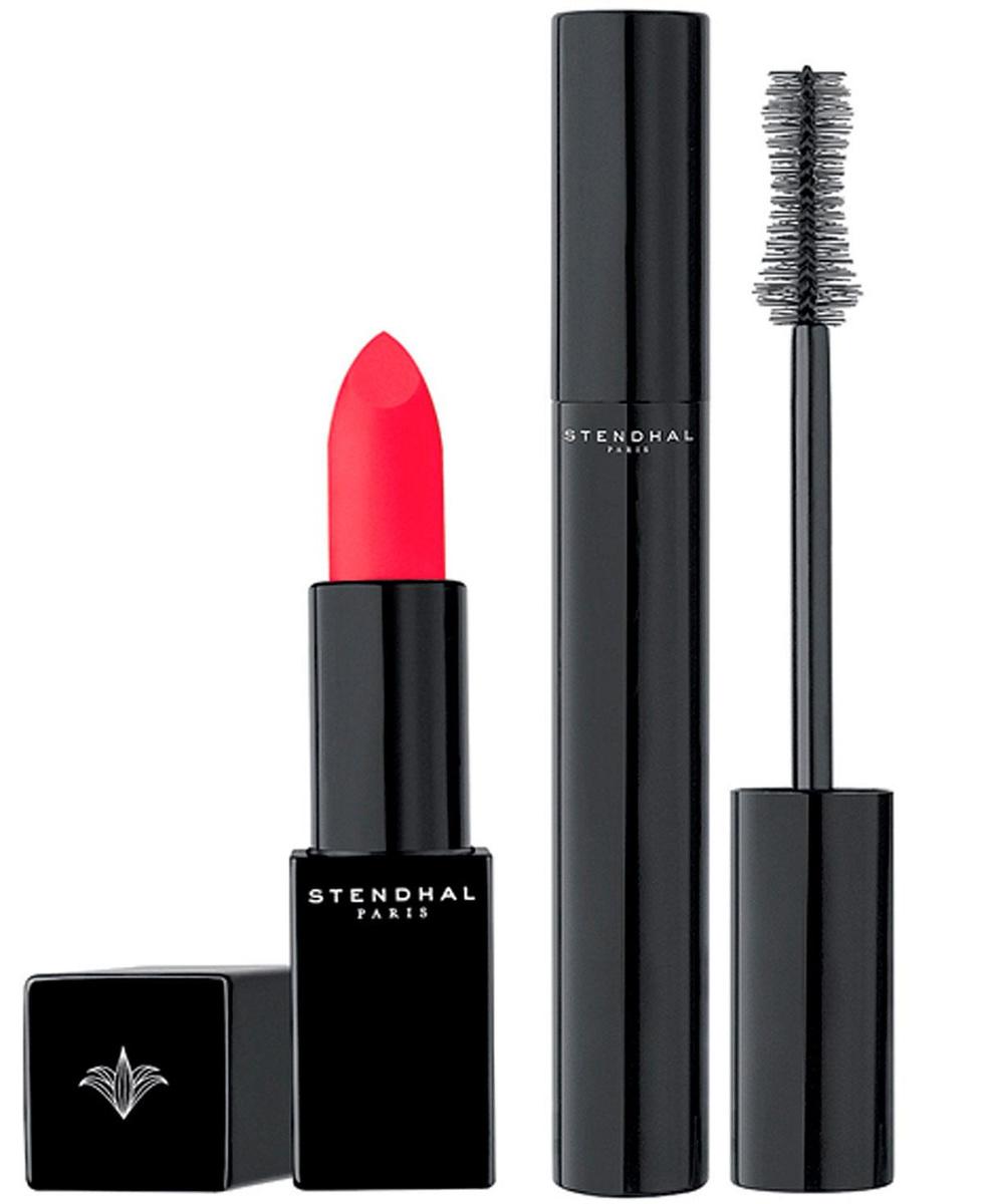 Het Franse merk Stendhal, genoemd naar de auteur van Le Rouge et le Noir, lanceert een mascara/lipstickduo... in rood en zwart. 30,90 en 31,90 euro, bij Planet Parfum.