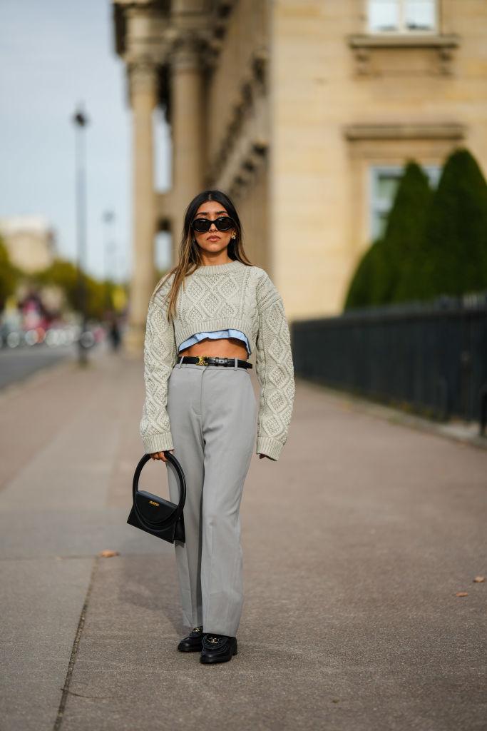 outfits met loafers pantalon