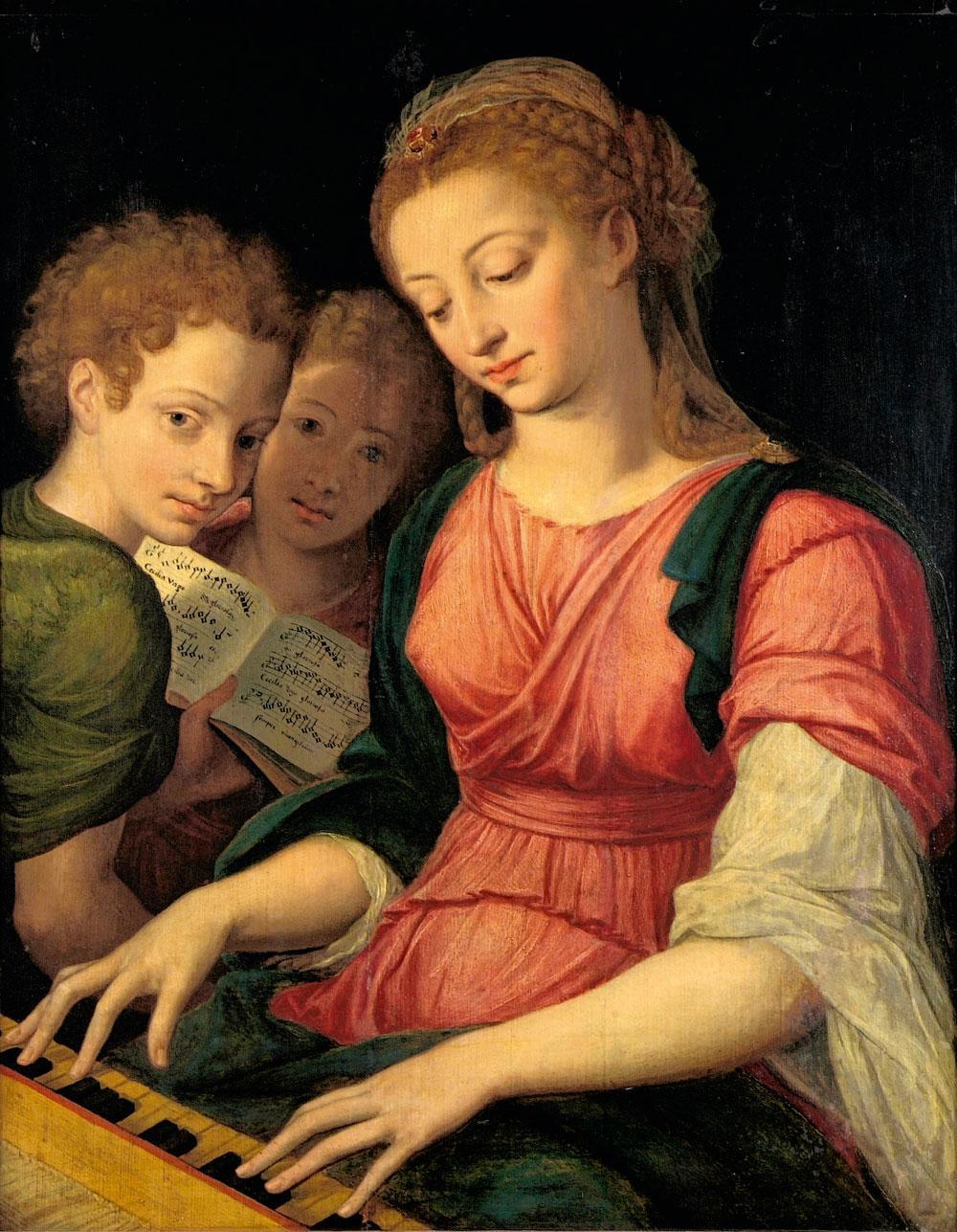 Sainte Cécile au Virginal, Michiel Coxcie.