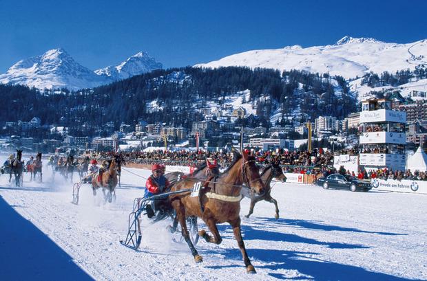 Saint-Moritz en Suisse.