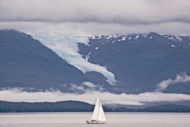 De gletsjer van Glacier Bay