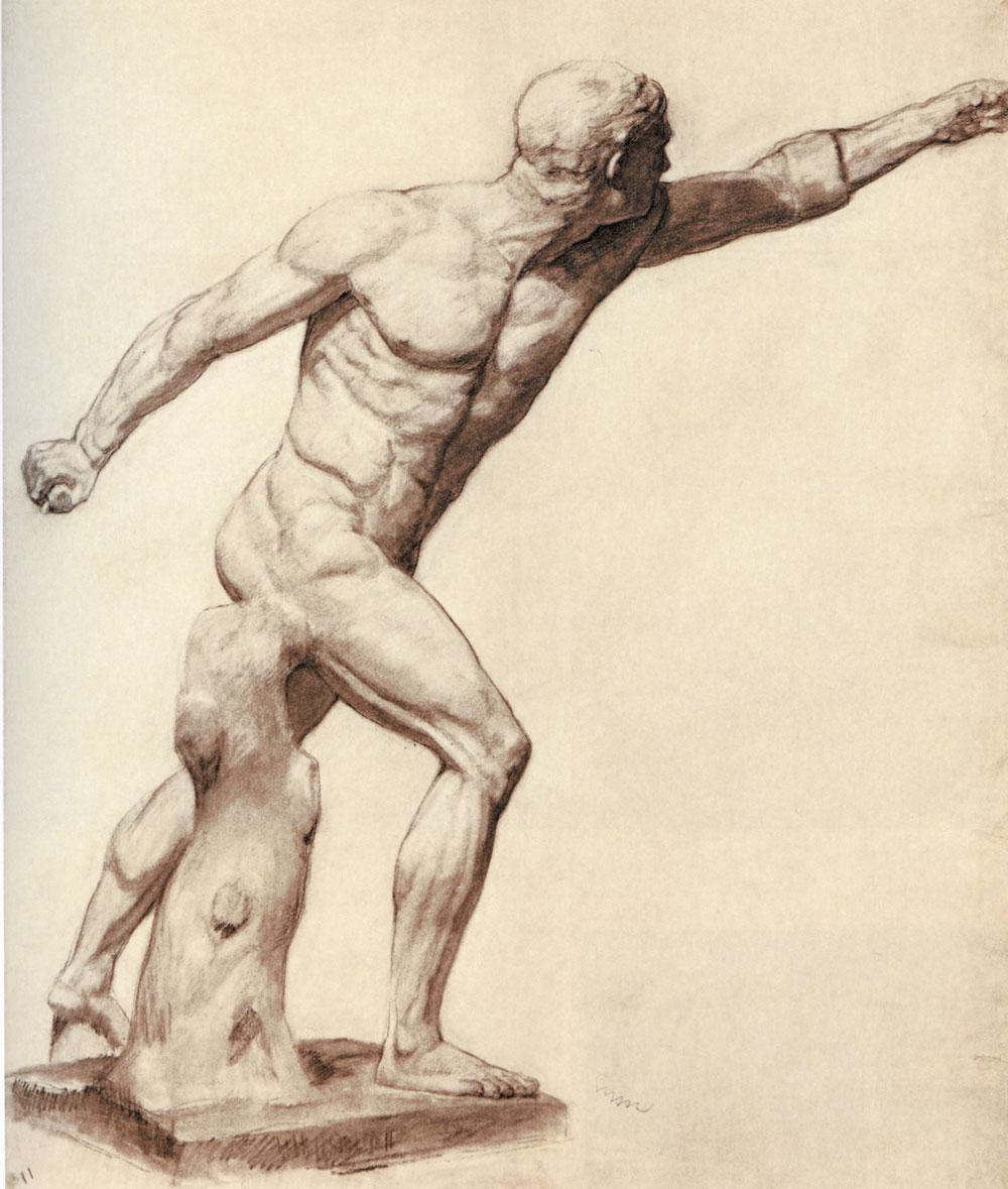 3. Le Gladiateur Borghèse, James Ensor, 1879.