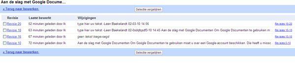 Werken met Google Documenten