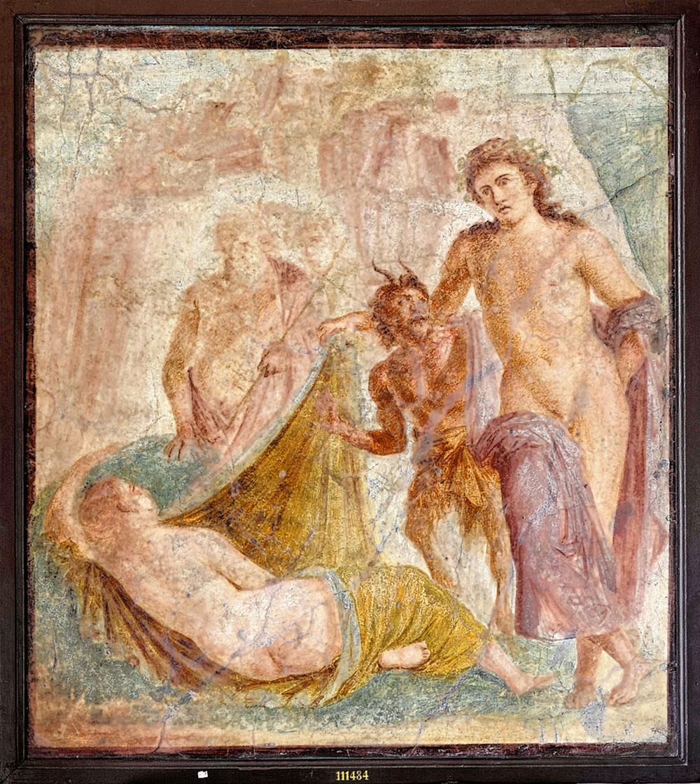 Eén van de topstukken: het fresco van Bacchus en Ariane.