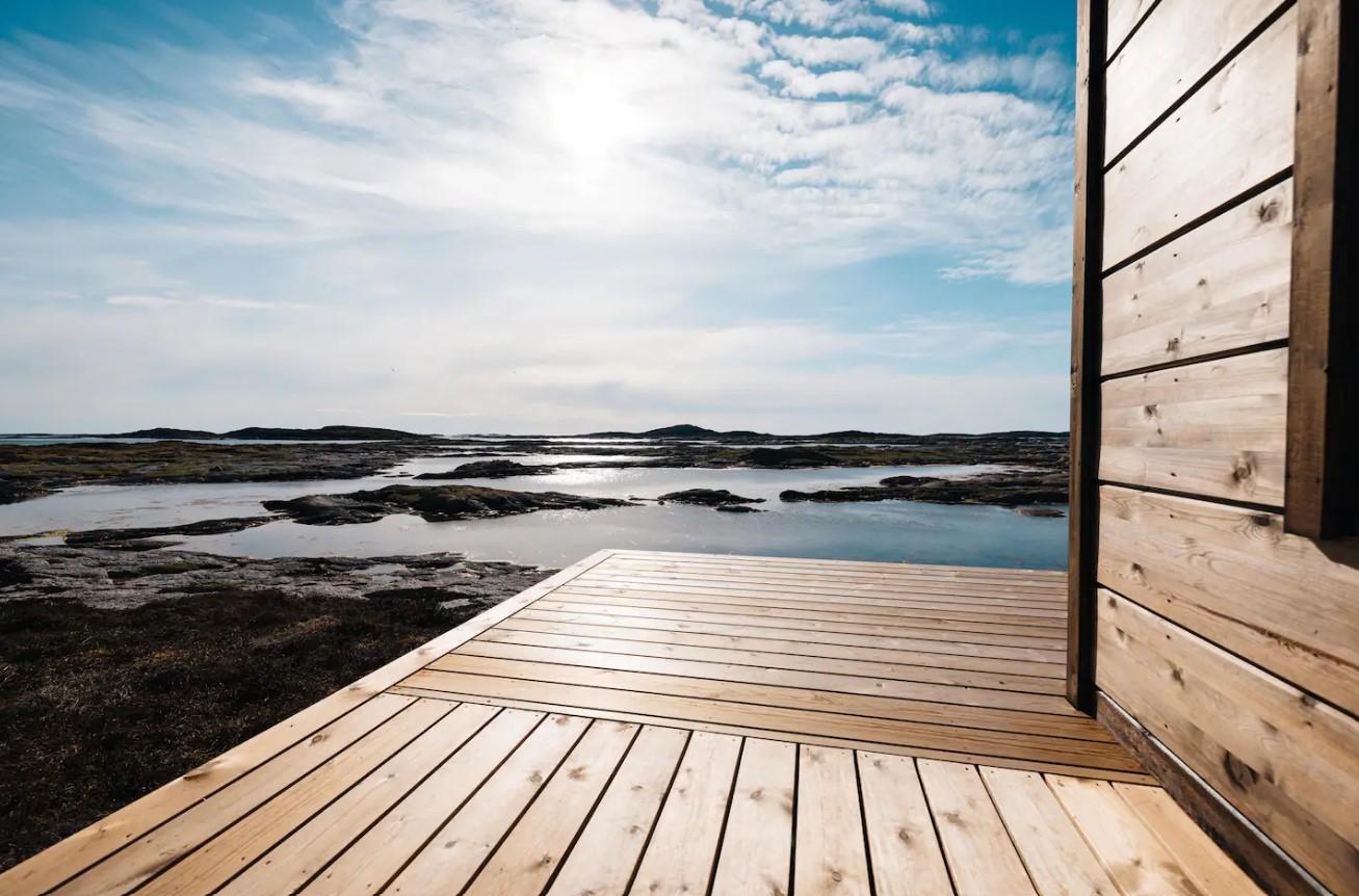 cabin aan het water in Noorwegen 