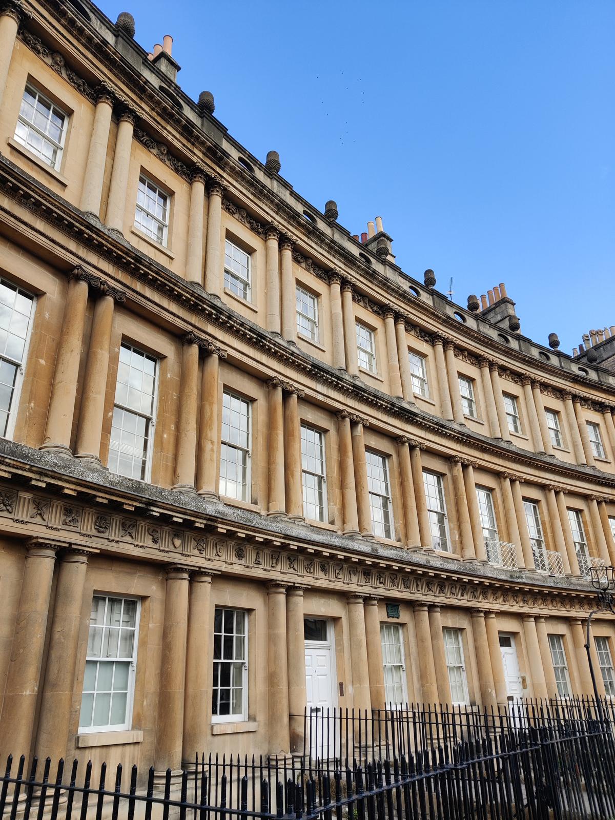 the royal crescent in Bath 