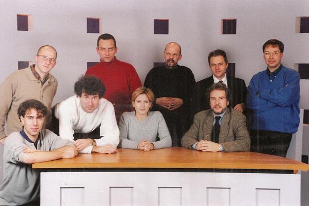 Kanaal Z-redactie anno 1999.
