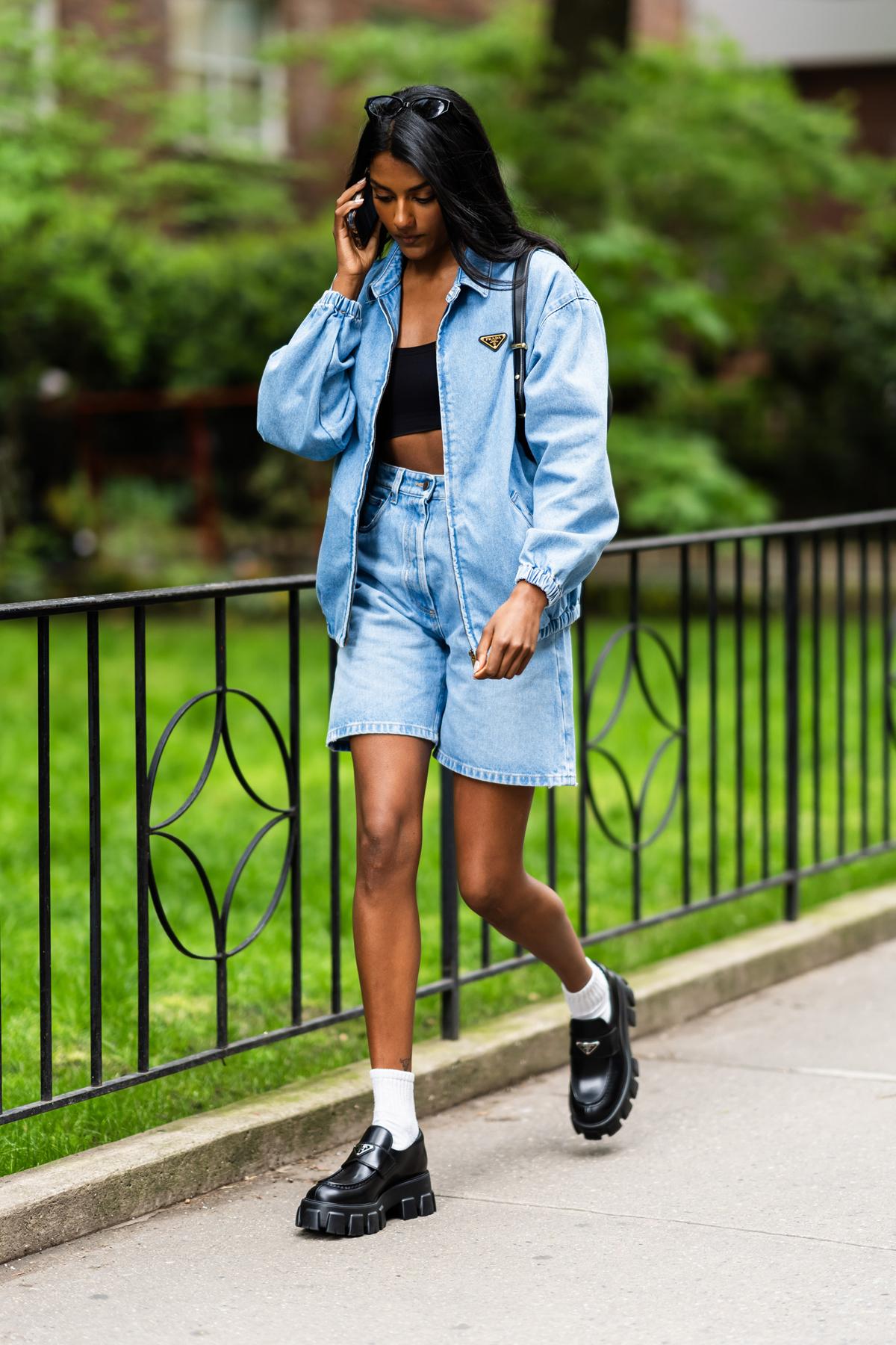 denim bomber