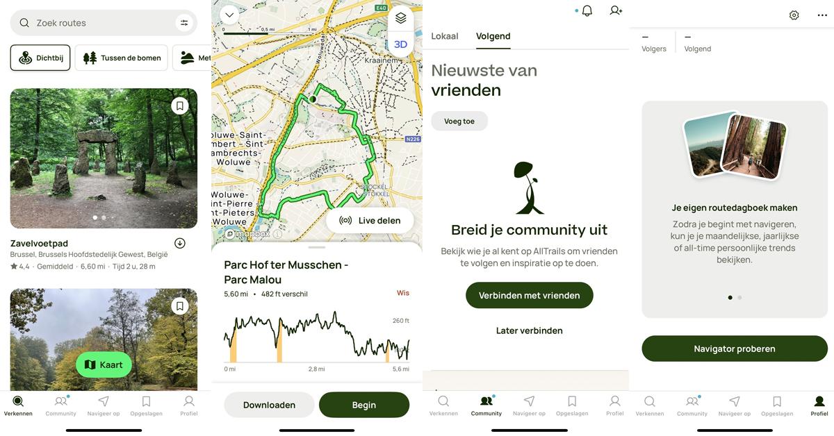 wandelen apps