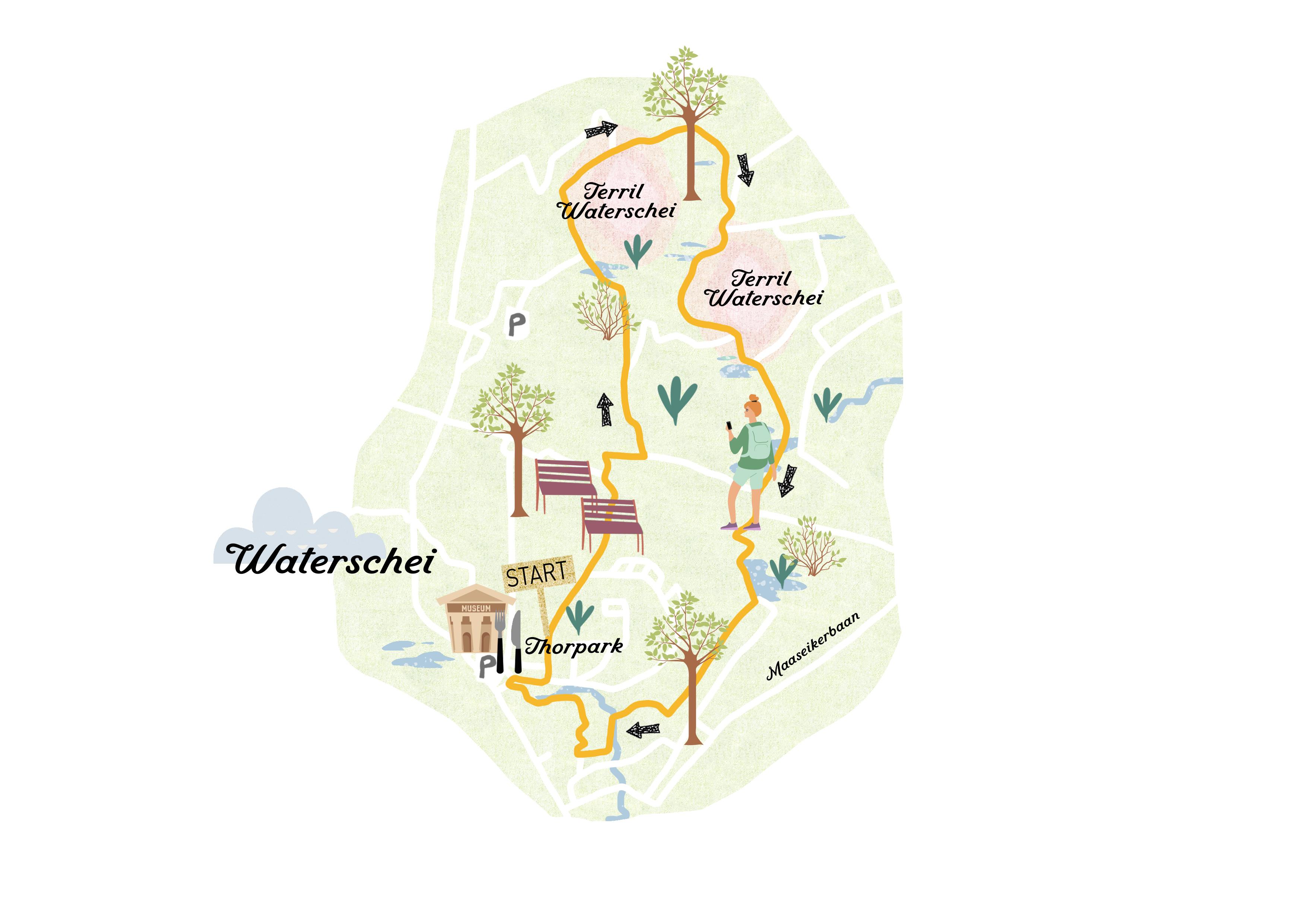 wandelroute thorpark