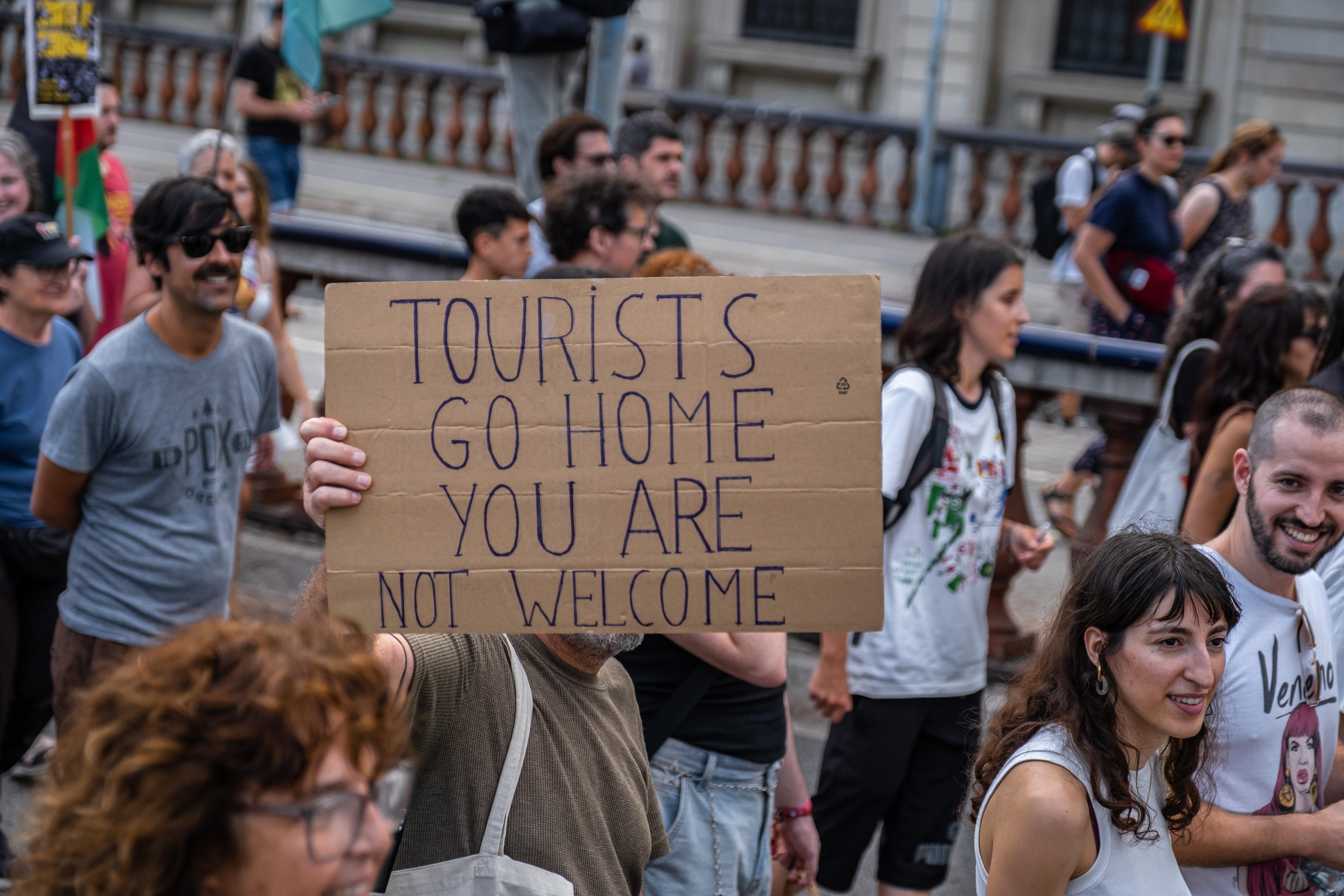 Manifestation Barcelone surtourisme