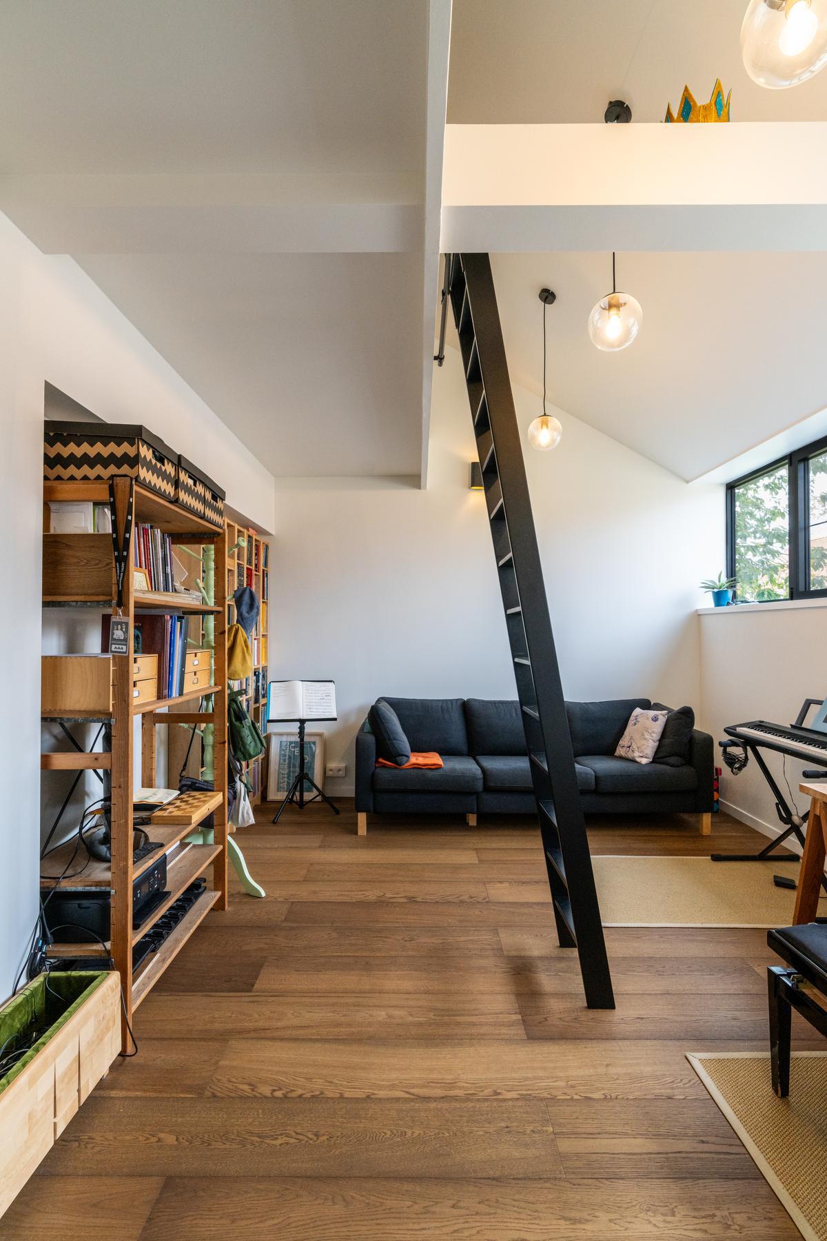 De woning kreeg ook een muziekruimte.