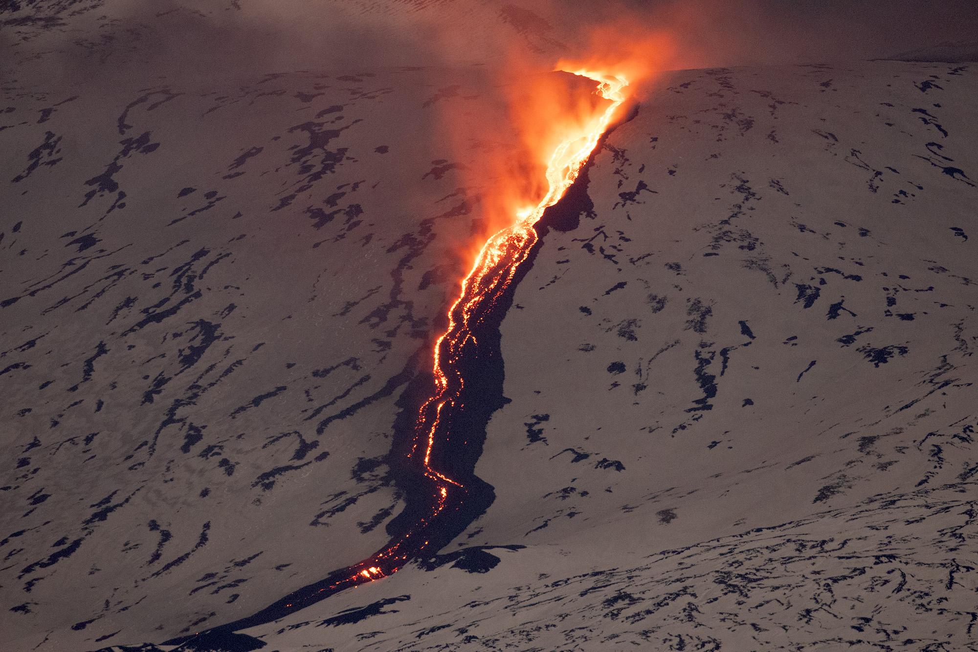 Etna sneeuw