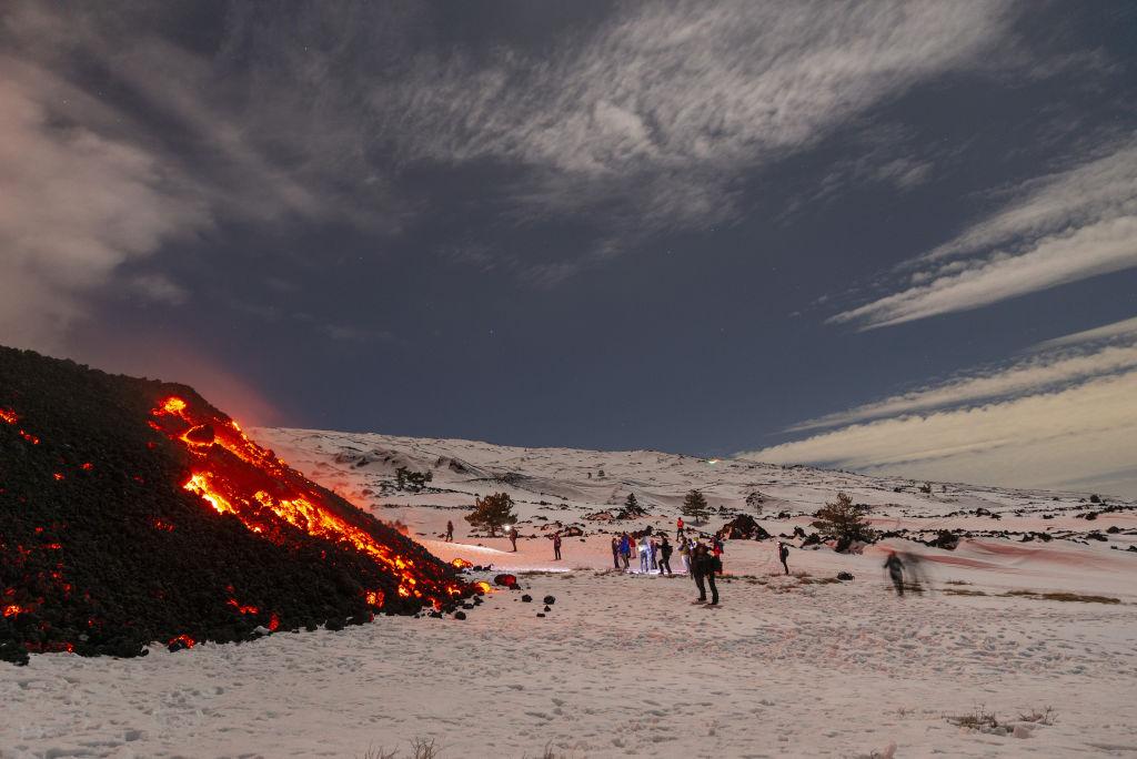 Etna sneeuw