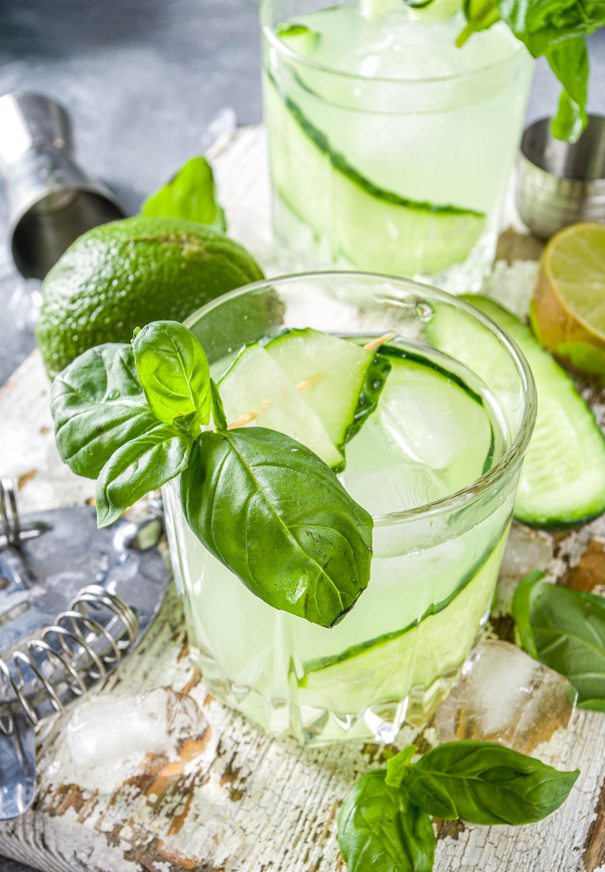 cocktails en mocktails cucumber basil smash