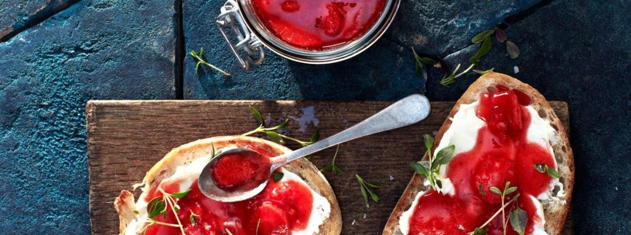 10x aardbeienconfituur met 'n extra smaakje
