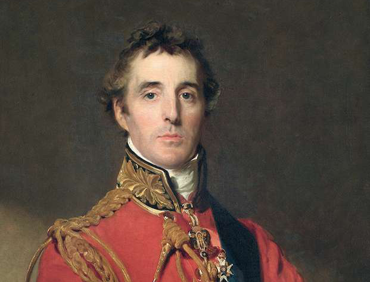 Thomas Lawrence, Portret van Wellington, 1815-1816. Arthur Wellesley, de hertog van Wellington, was opperbevelhebber van de geallieerde troepen. 