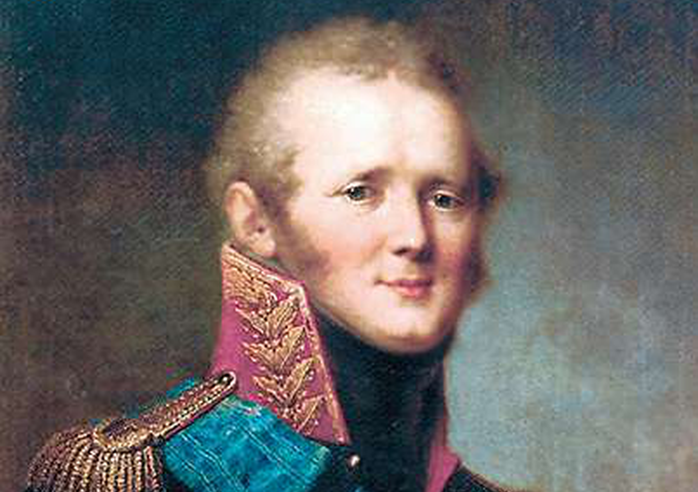 Stepan Shchukin, Tsaar Alexander I, 1809. De jonge tsaar was een ijdele, onzekere en niet zo verstandige man. © State Museum of Pavlovsk. Publiek domein.