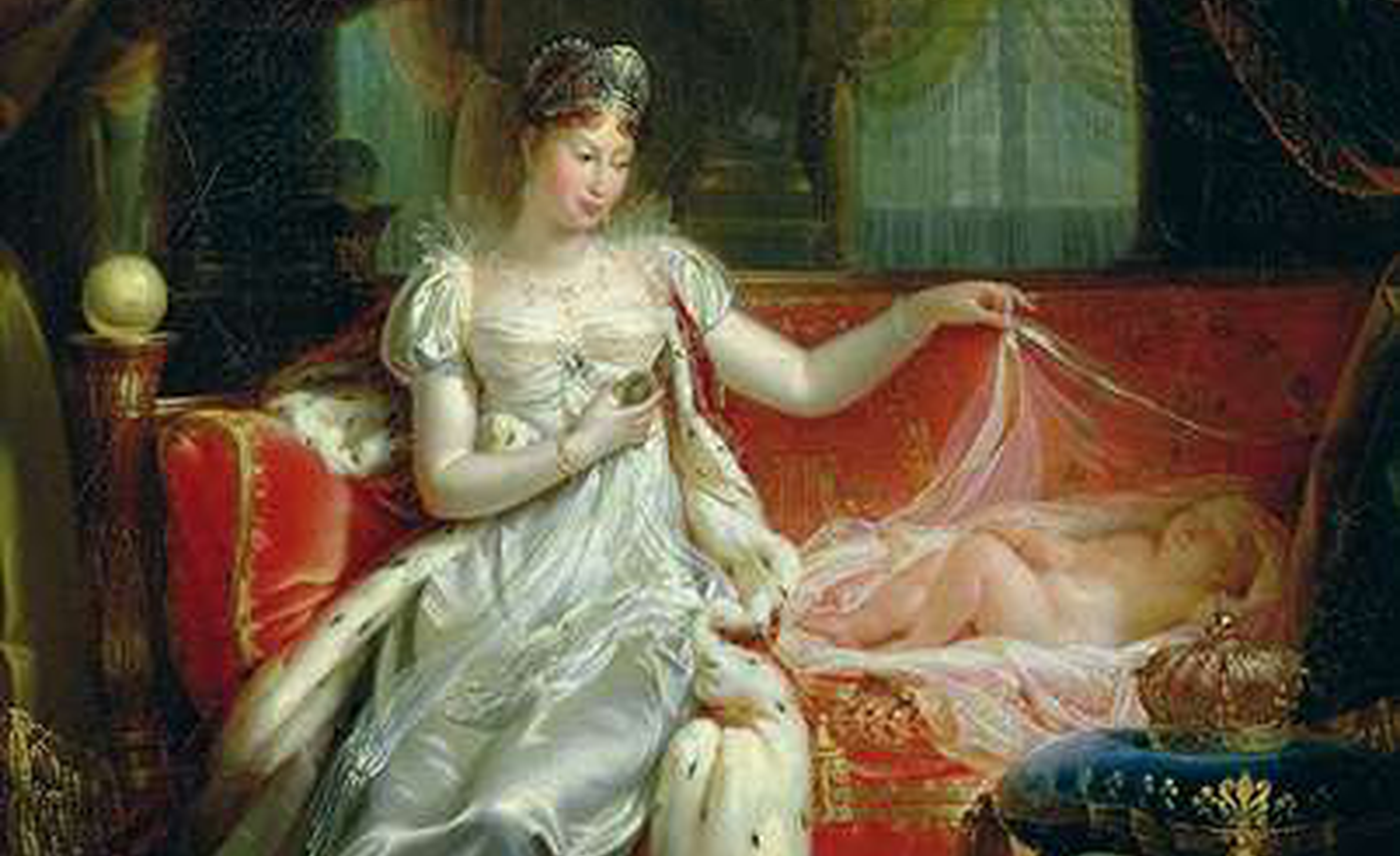 Joseph Franque, Keizerin Marie-Louise en de koning van Rome, 1812. Marie-Louise deed wat van haar verwacht werd: een jaar na haar huwelijk met Napoleon zette ze een zoontje op de wereld. © Getty Images
