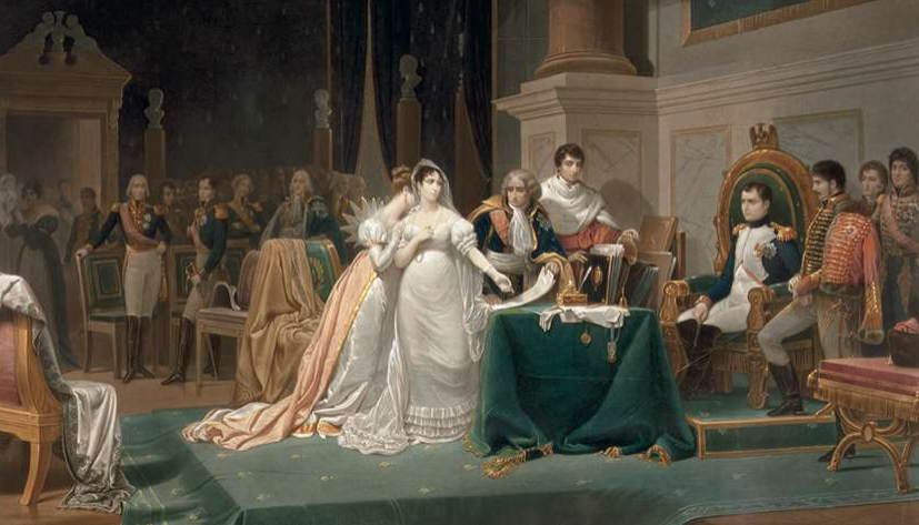 Henry-Frederic Schopin, De echtscheiding van keizerin Joséphine op 15 december 1809, 1843. De reden voor de scheiding was politiek: Joséphine kon de keizer geen nakomelingen bezorgen. © Getty Images