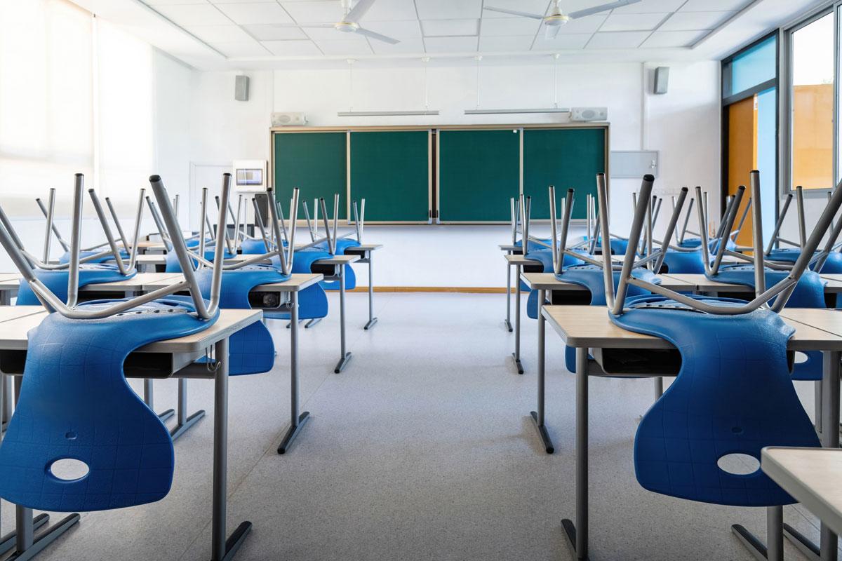 Vakantie stoelen klas