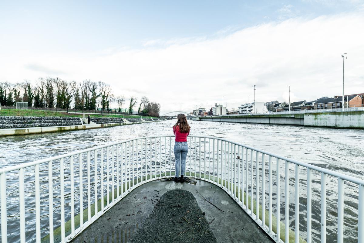 Harelbeke - Moleneiland met uitkijkpunt