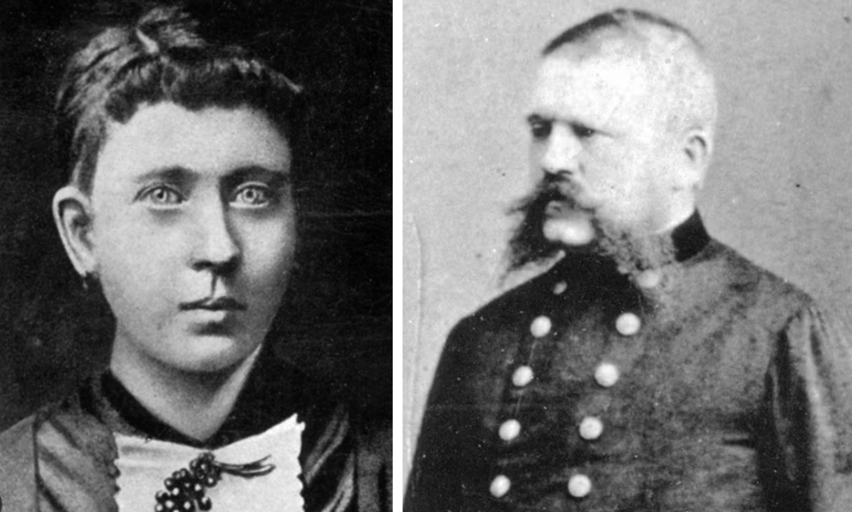 Foto van de moeder en de vader van Adolf Hitler. Links, moeder Klara. Rechts, vader Aloïs. © Getty Images
