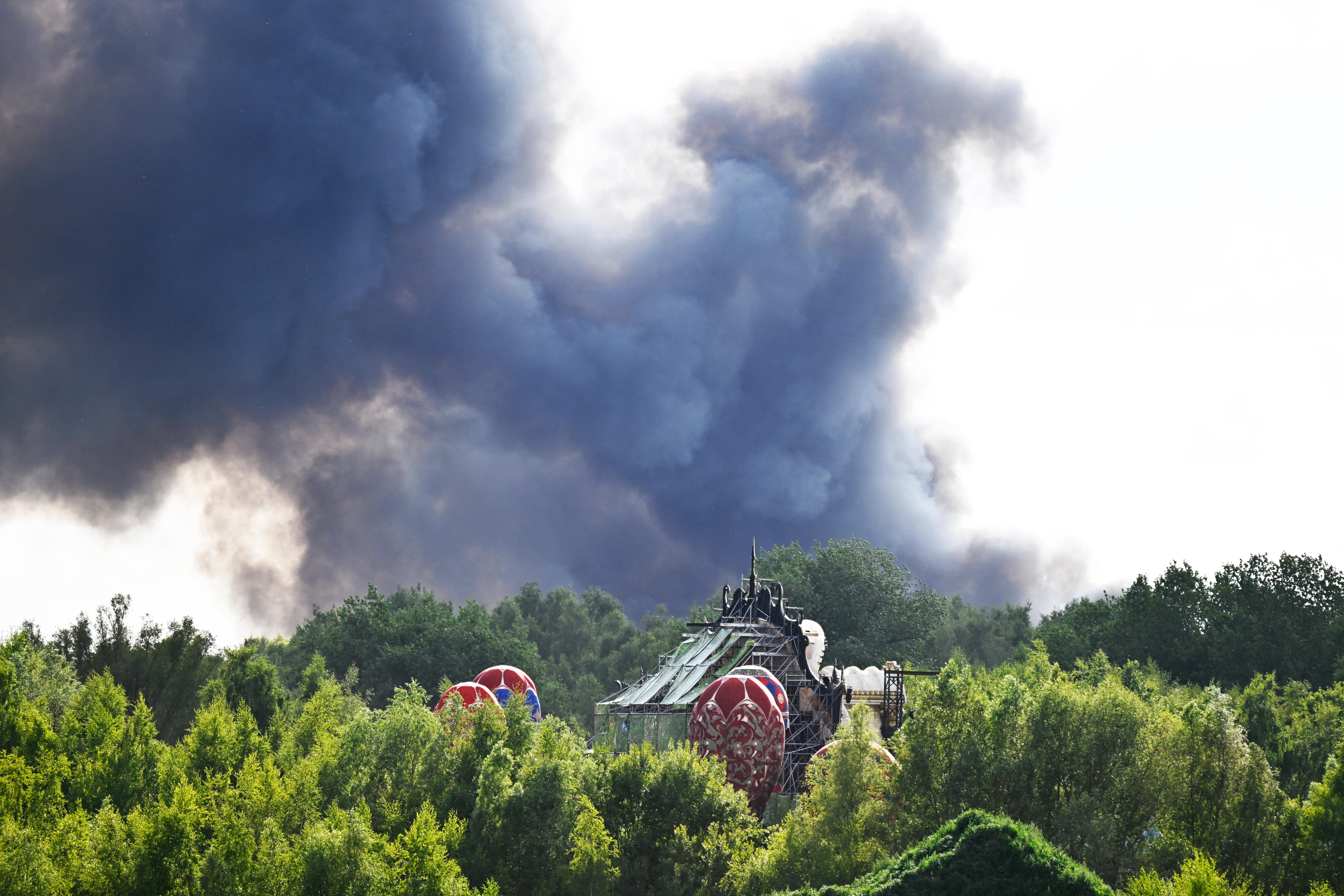 La scène de Tomorrowland en feu