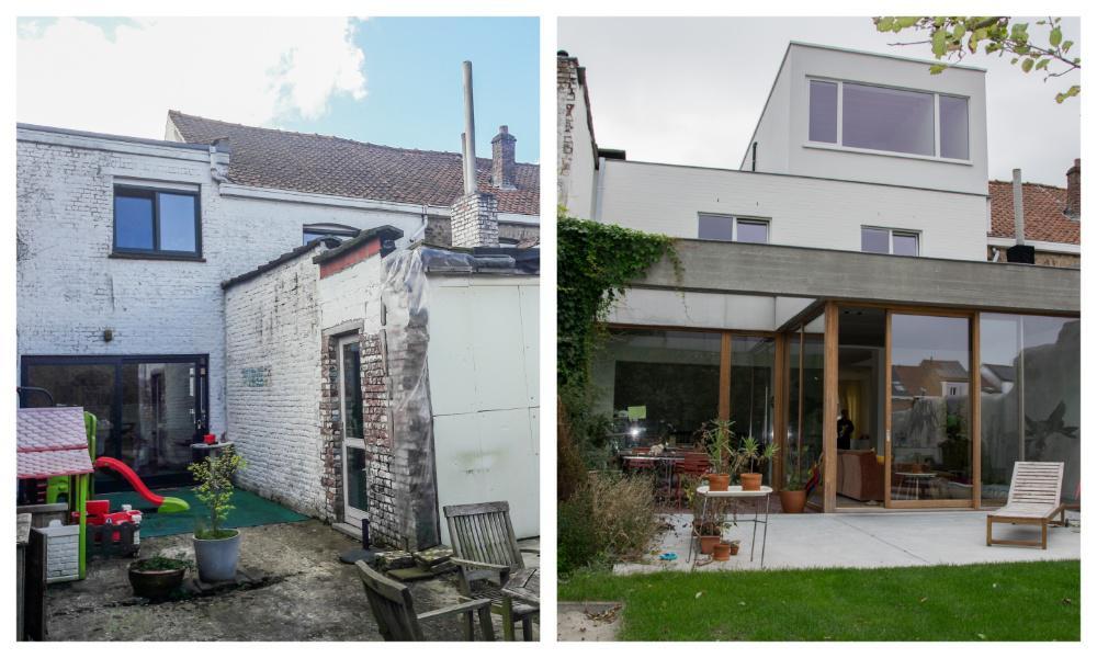 Ook achteraan is de transformatie opvallend.