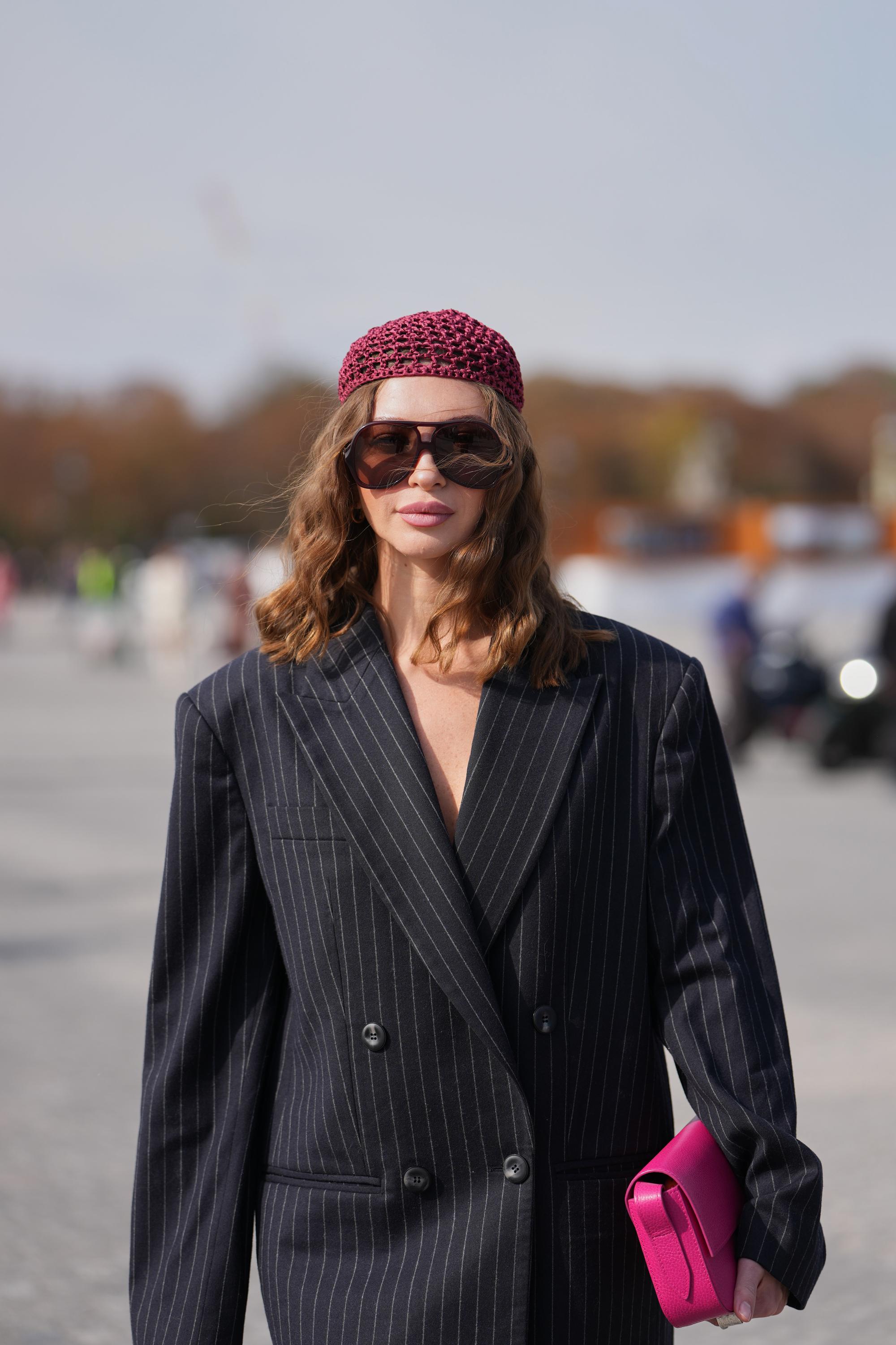 navy en krijtstreep blazers voor de herfst 