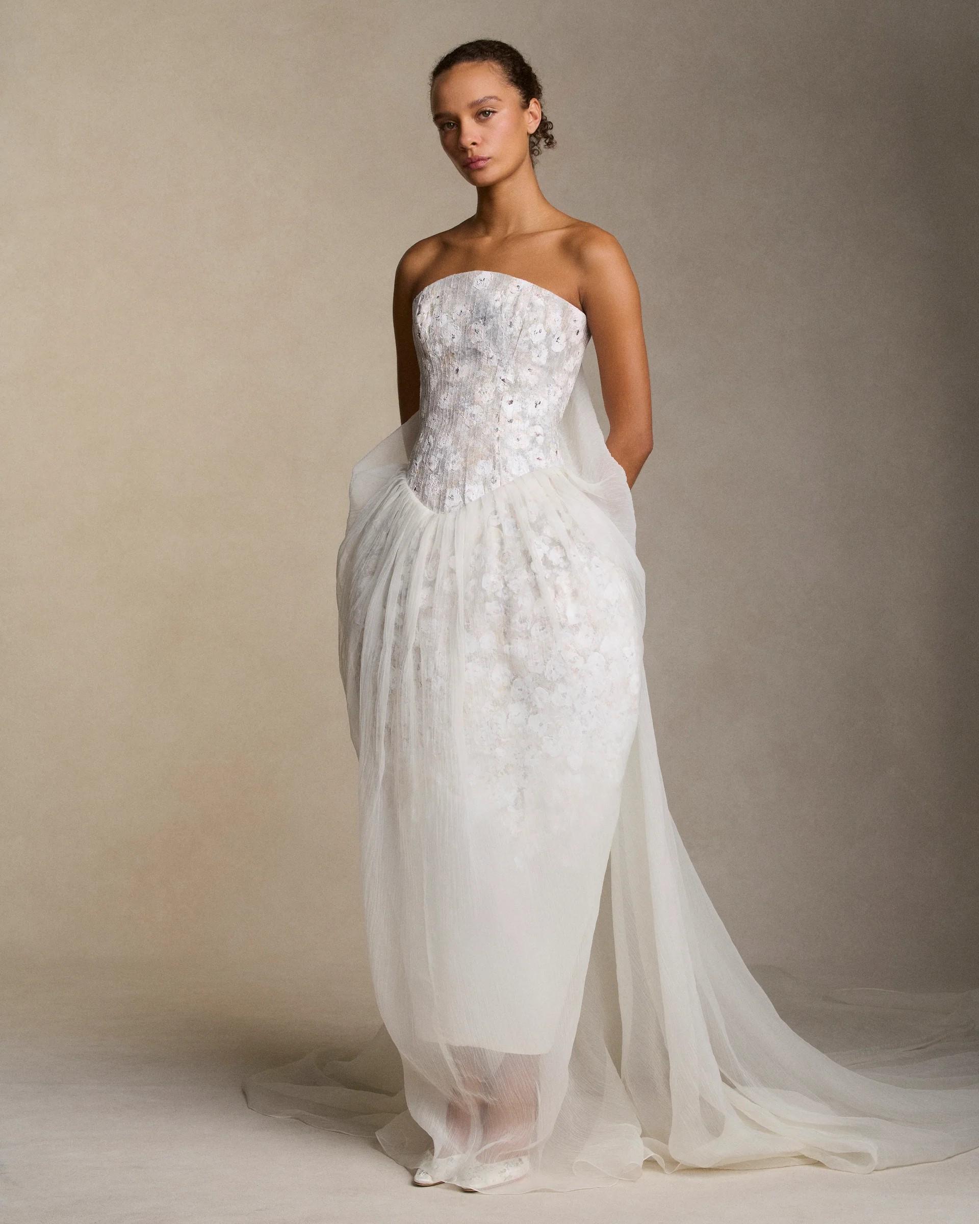 Danielle frankel studio nostalgische bruidslabels voor een wintertrouw