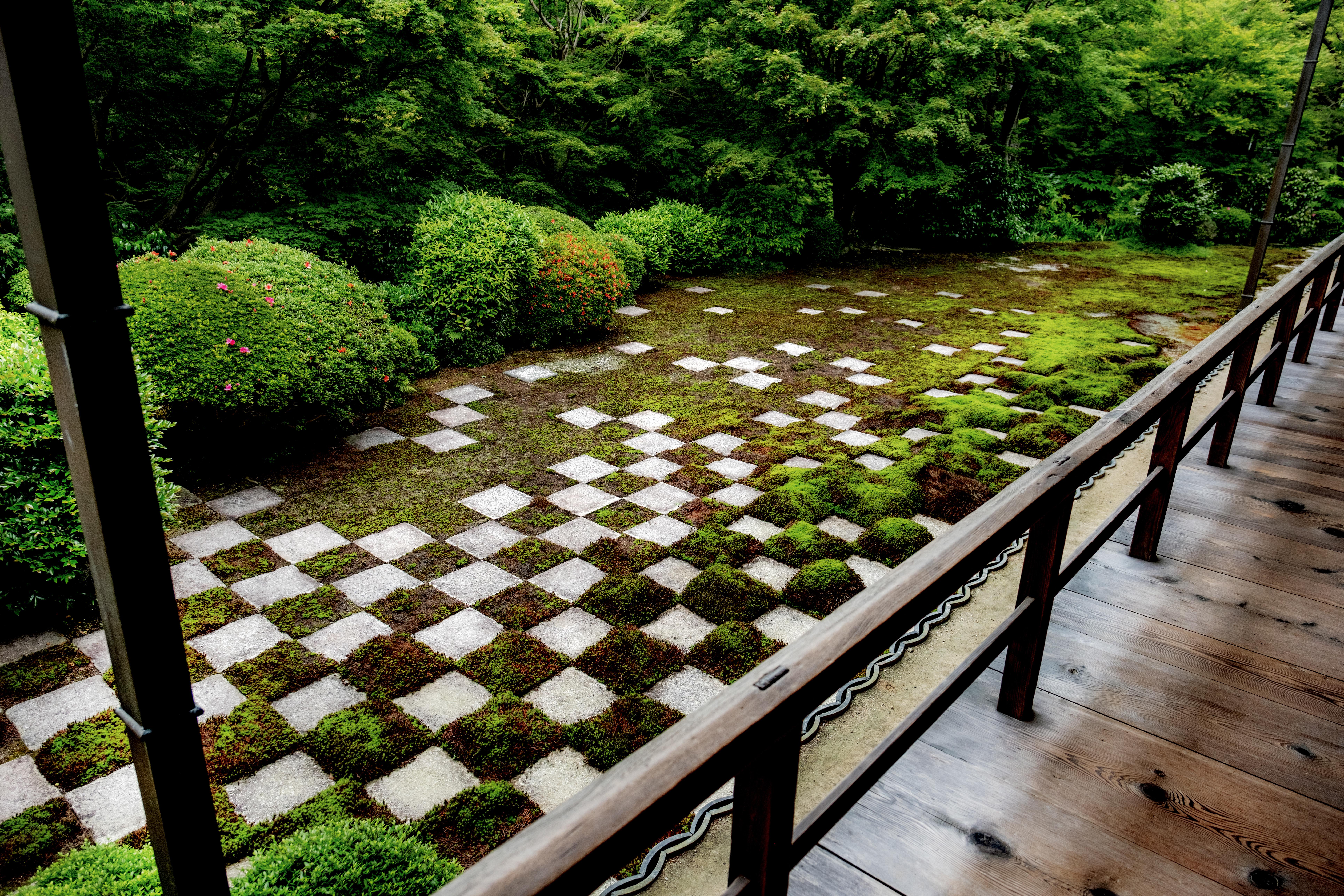 Een tuin als een elvensles, in de Tofuku-ji tempel in Kyoto