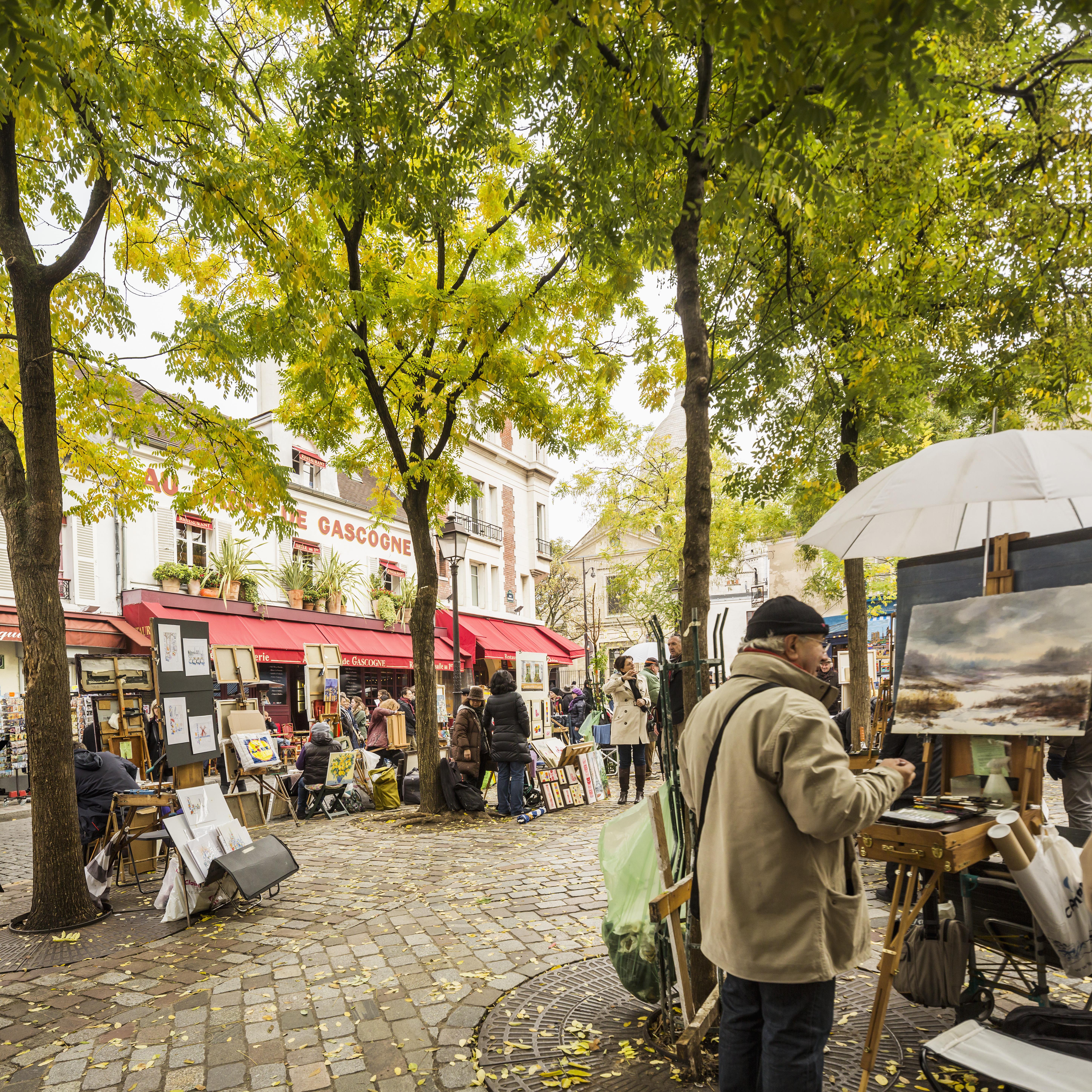 Een sfeerbeeld van Montmartre in Parijs.