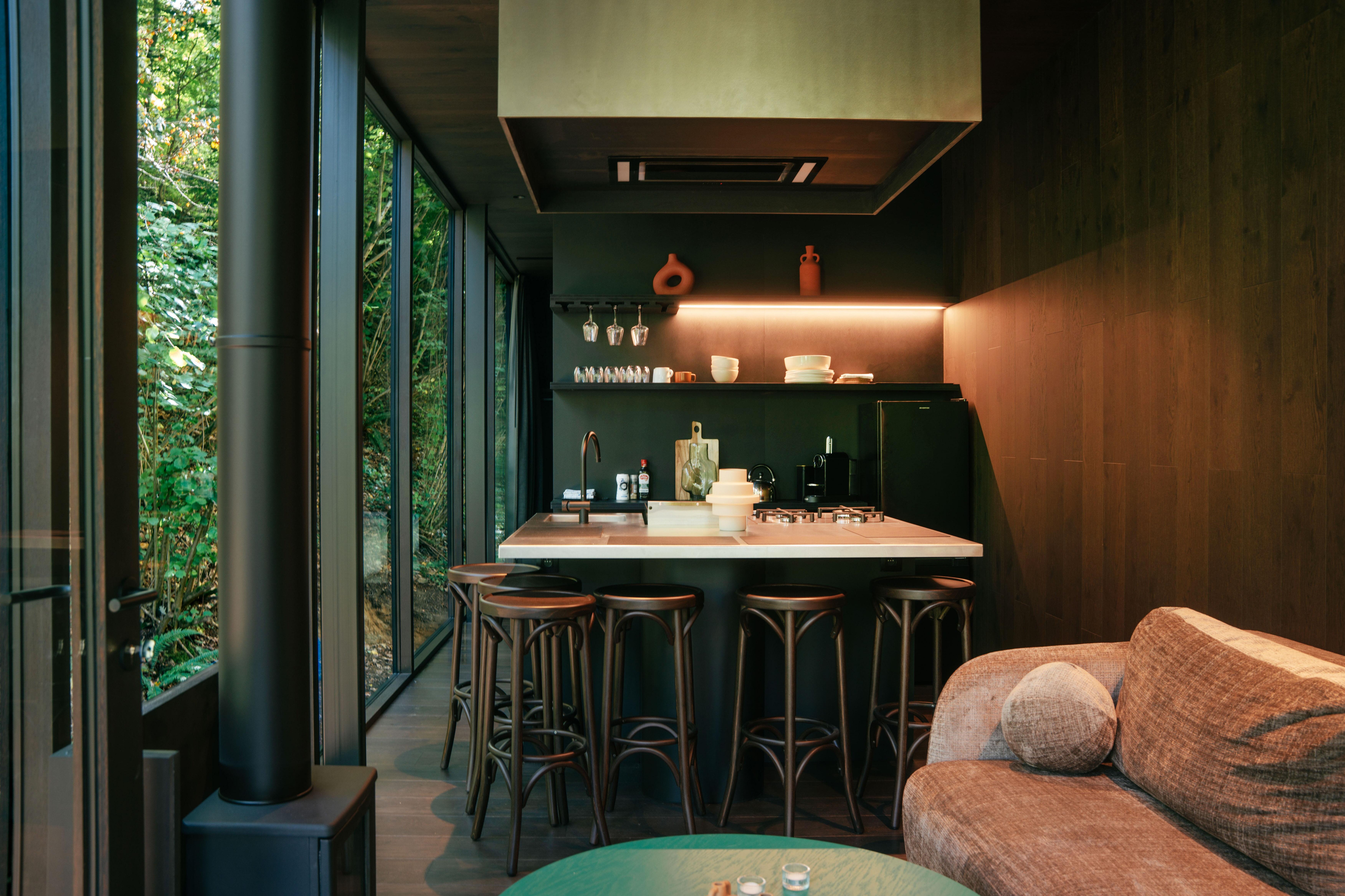 Cabine van Ici On the Water in Henegouwen