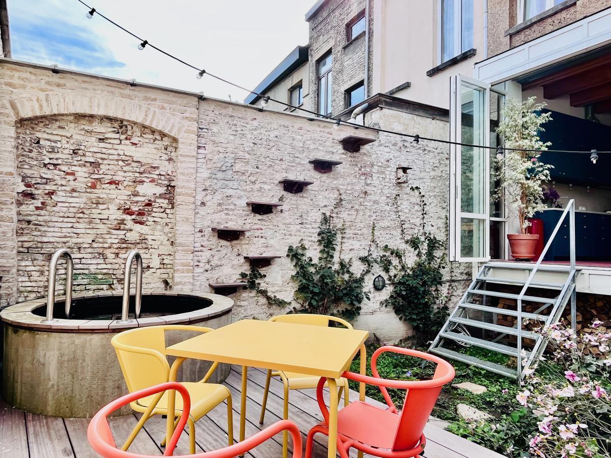 In de stadstuin kon zelfs een klein plonsbadje voorzien worden.