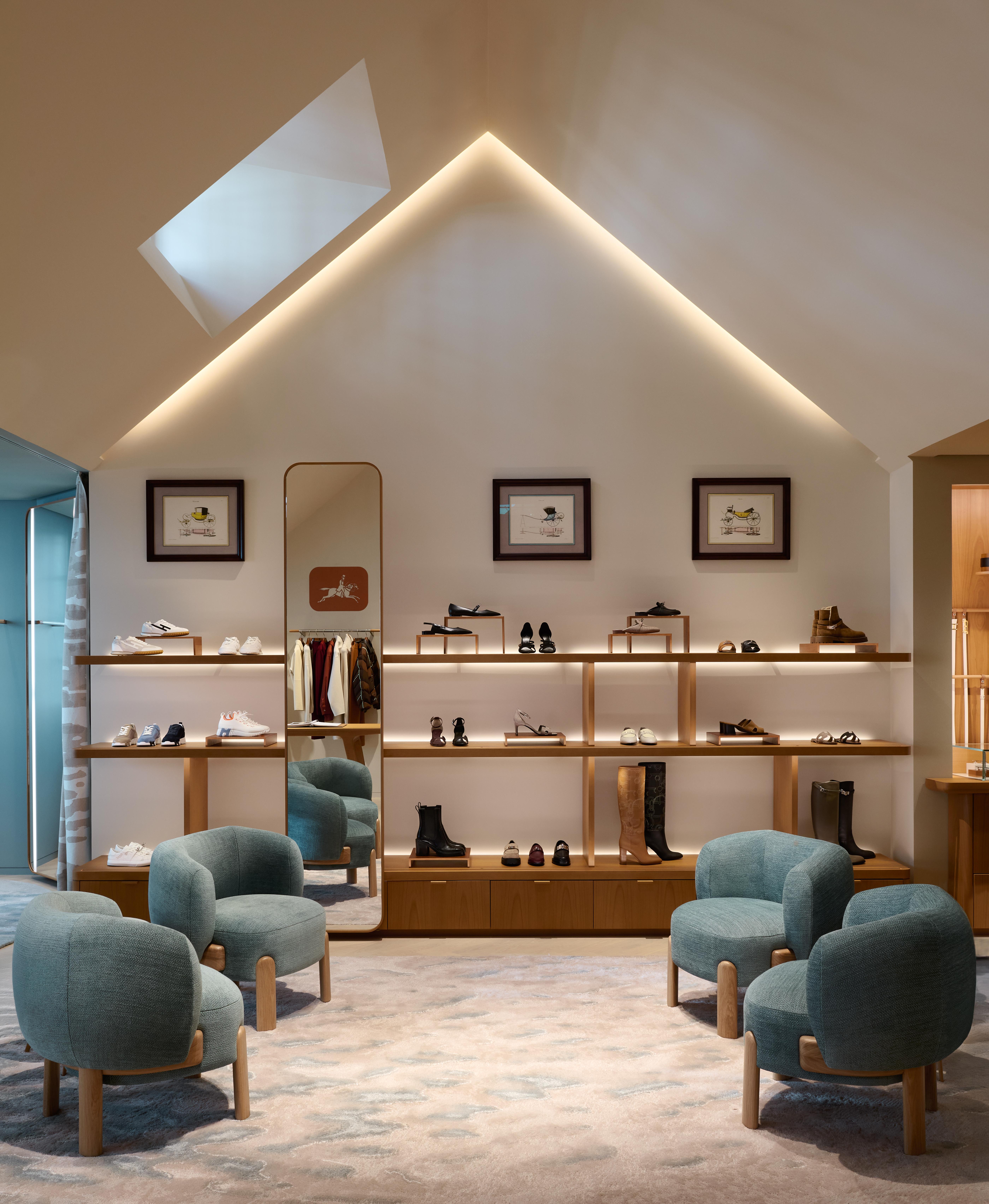 De winkel van Hermès in Knokke. 