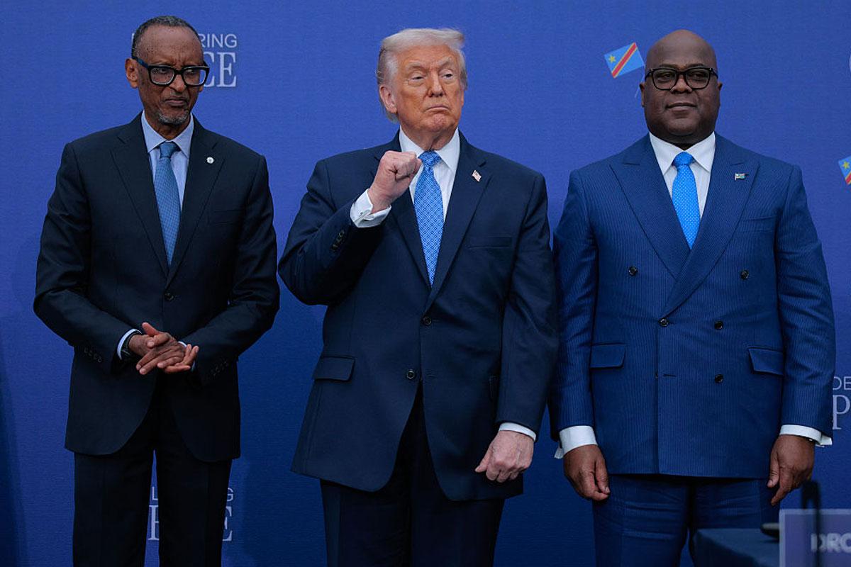 Paul Kagame Donald Trump Felix Tshisekedi