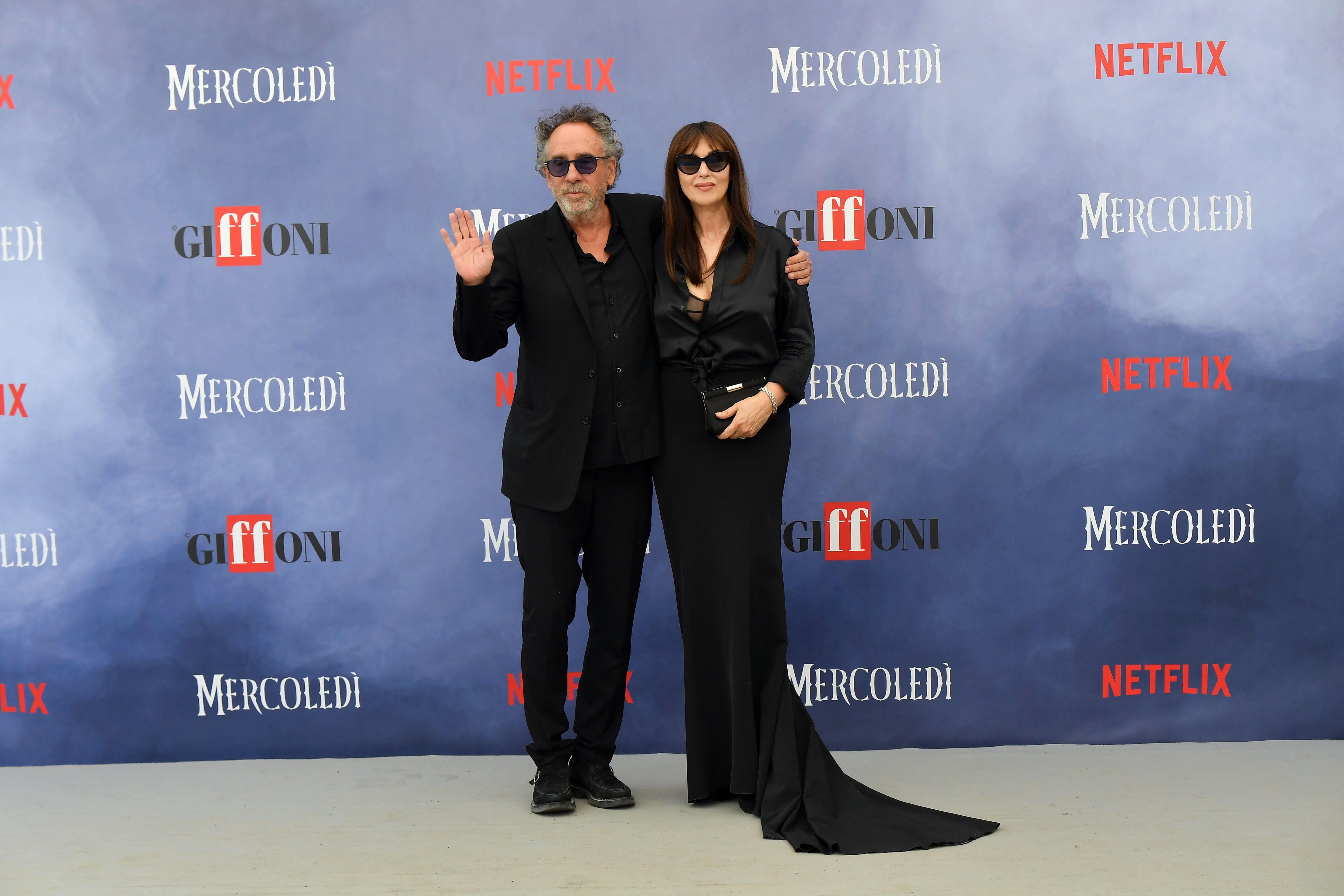 Monica Belucci en Tim Burton uit elkaar