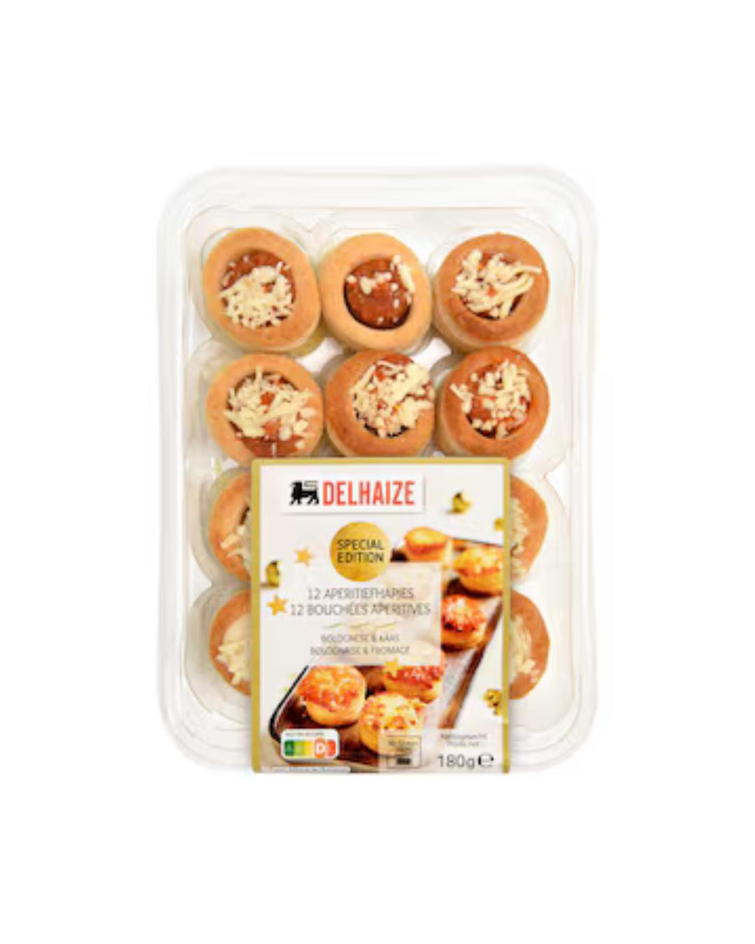 Bladerdeeghapjes van Delhaize