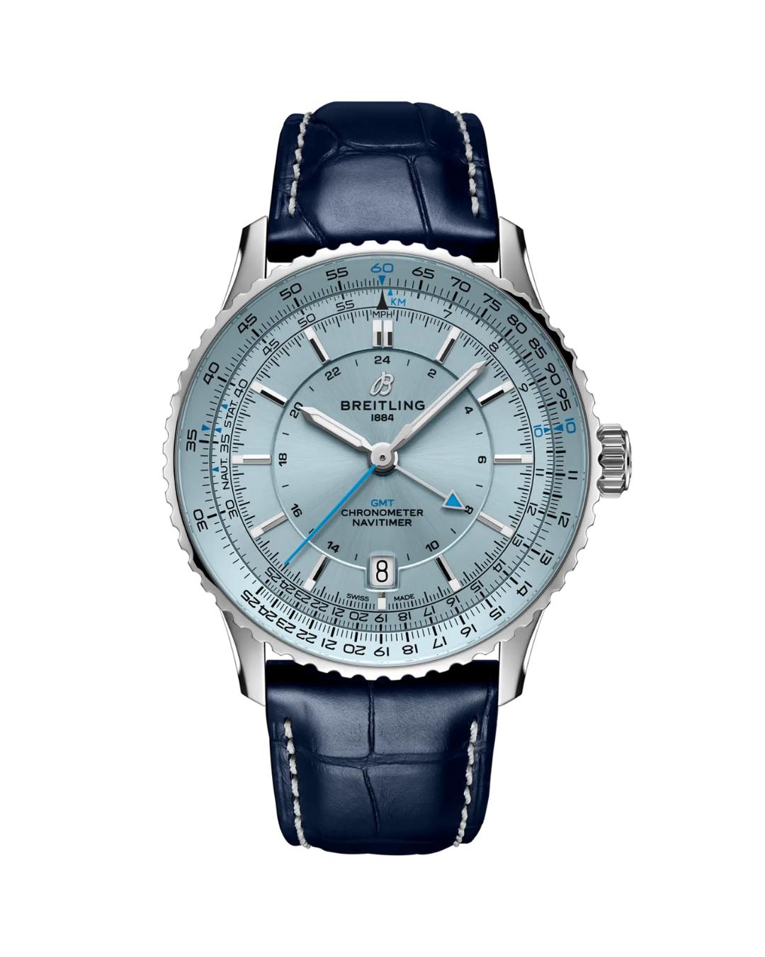 De Breitling Navitimer Automatic GMT 41, een van de meest verkochte horloges in 2025