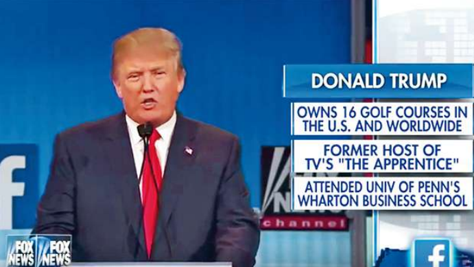 Op tv straalt Donald Trump daadkracht uit