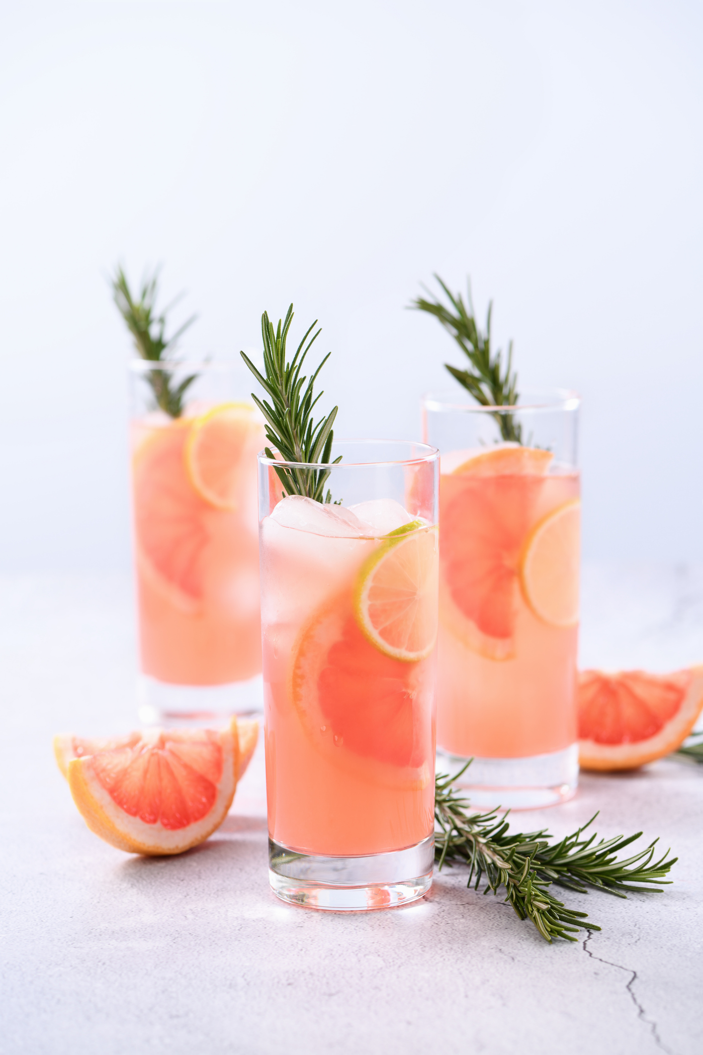 Fresh lime and rosemary in combination with fresh grapefruit juice and tequila. This cocktail is full of vibrant citrus flavors and aromatic herbs, showcasing the best of winter seasonal fruits.