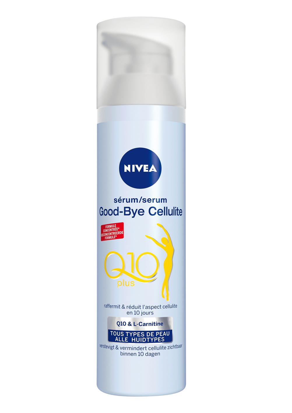 Q10 Good-bye Cellulite serum, Nivea, €13,49