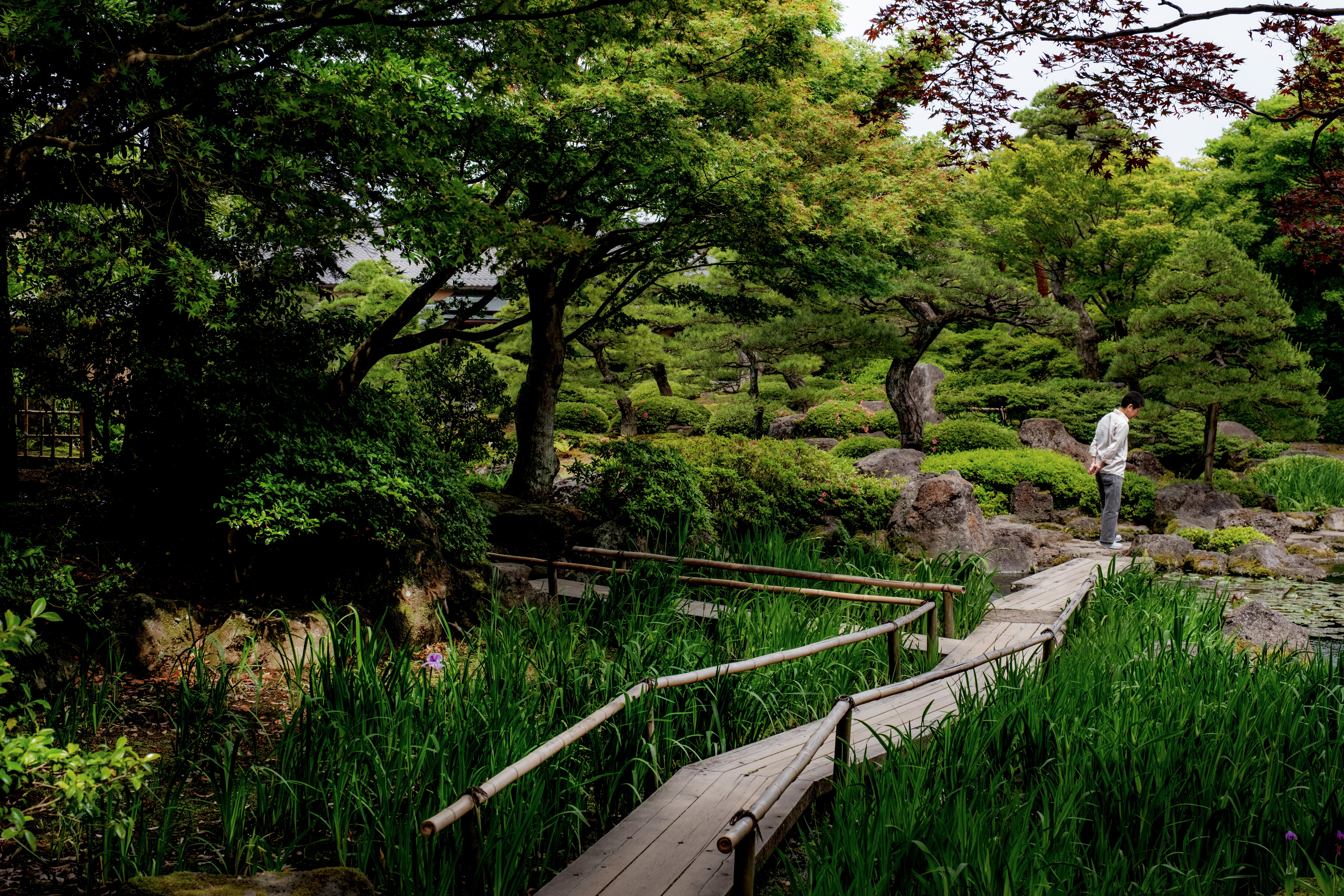De Yuushien-tuin op het Daikonoshima-eiland
