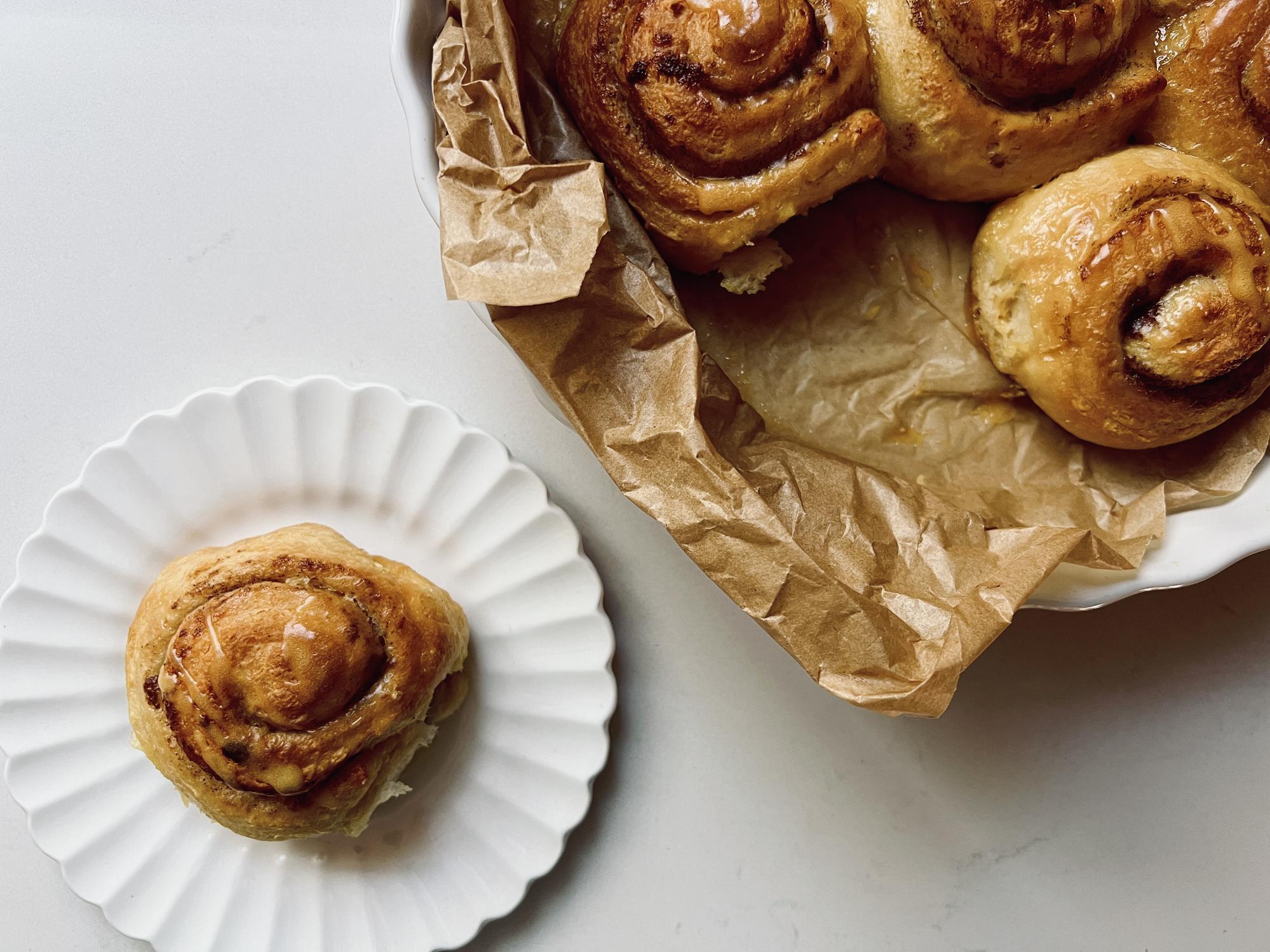 Gerechten met pompoen: cinnamon rolls