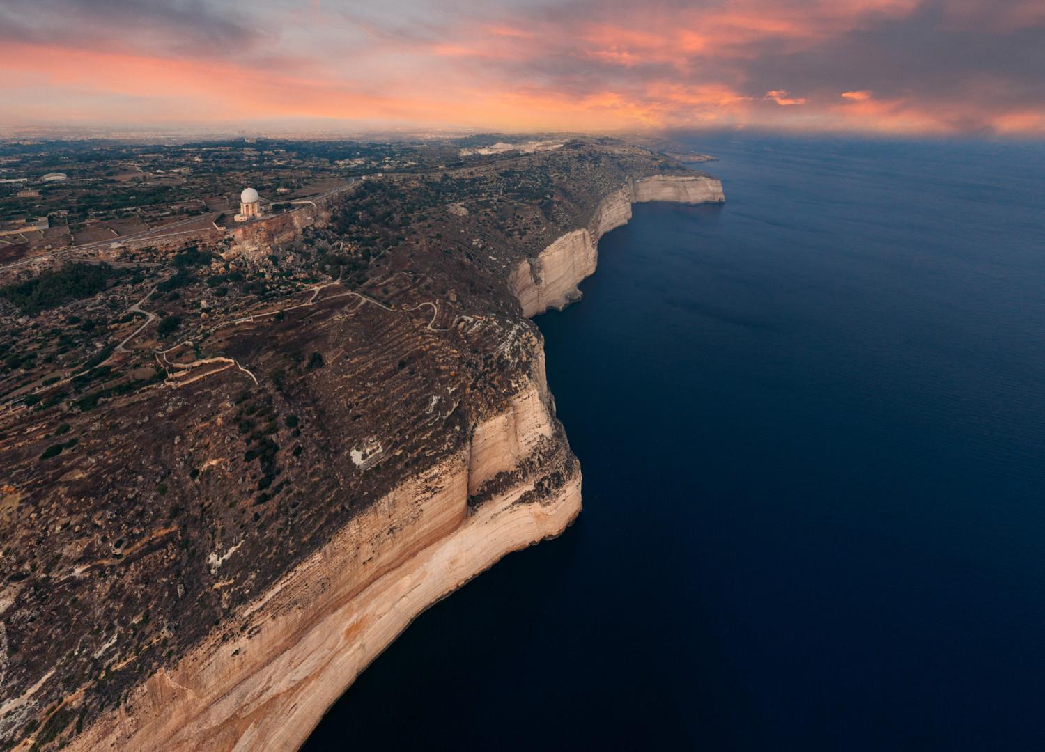 De kliffen van Dingli aan de westkust