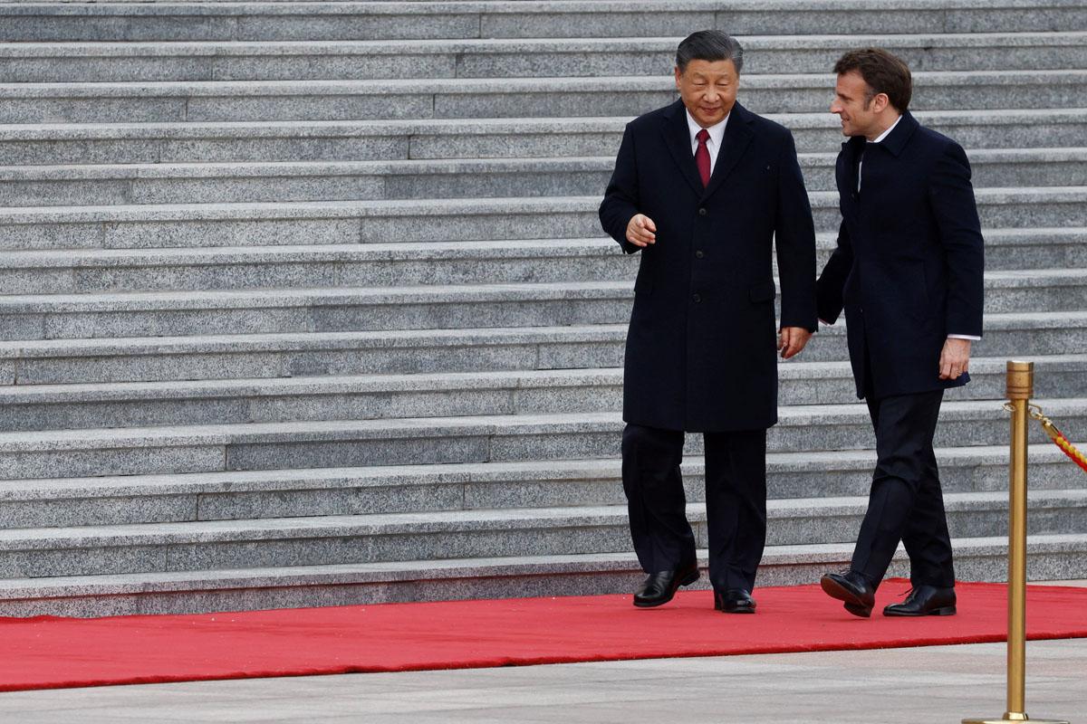 Emmanuel Macron et Xi Jinping