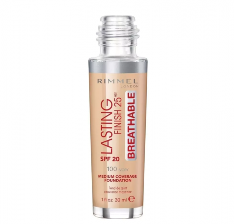 Rimmel Lasting Finish 100 Ivory Breathable Foundation