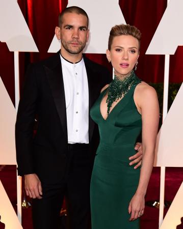 Romain Dauriac (36) en Scarlett Johansson (33)
